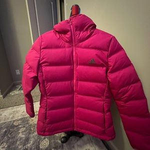 Hot Pink Adidas Bubble Jacket